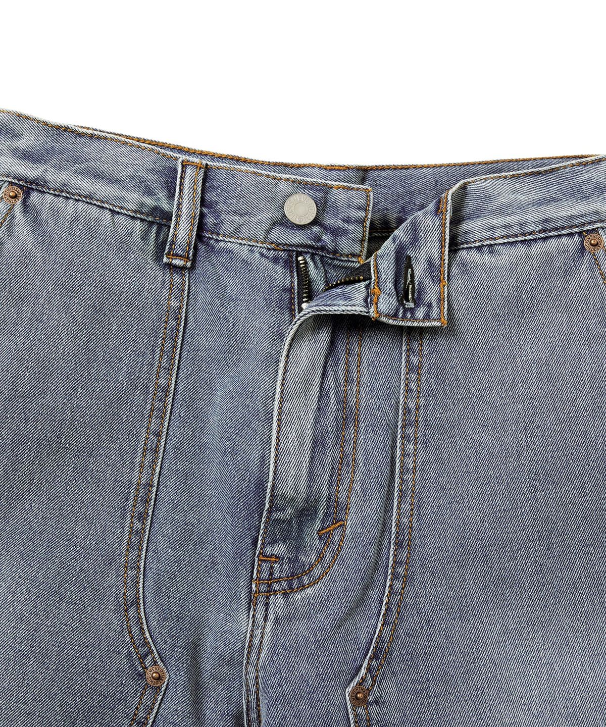 디스이즈네버댓(THISISNEVERTHAT) Denim Carpenter Short Washed Blue