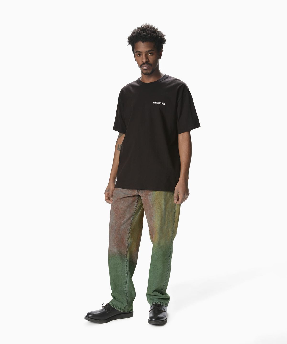 디스이즈네버댓(THISISNEVERTHAT) 4 Panels Tee Off Black