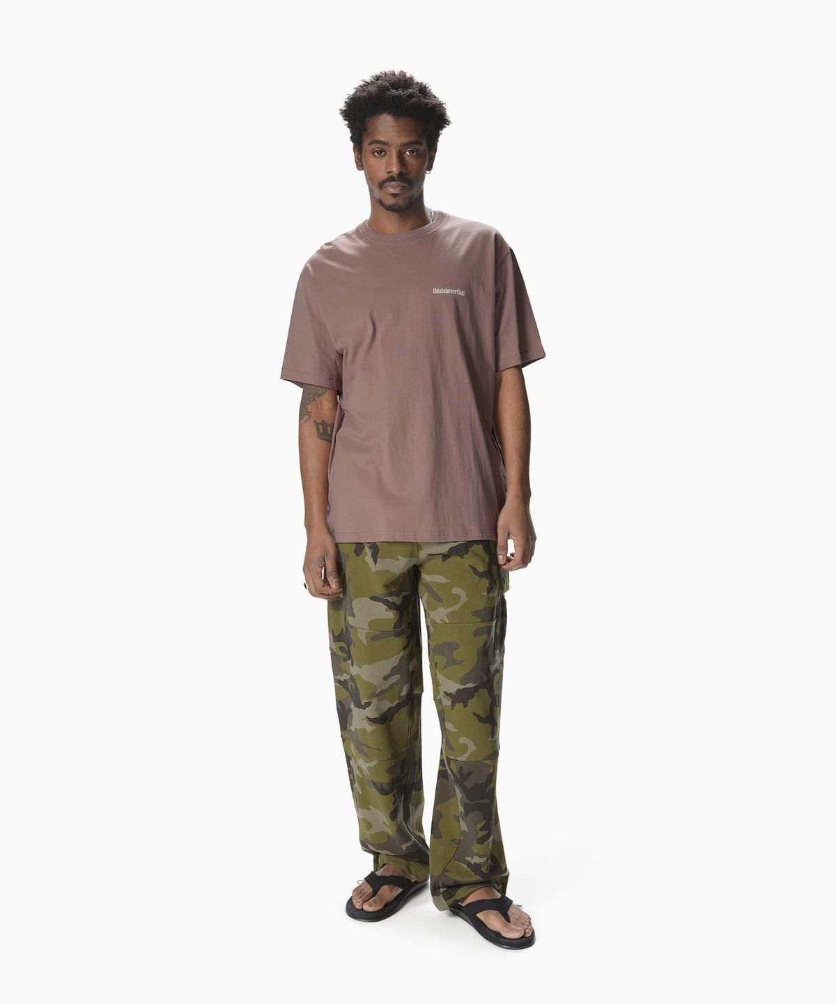 디스이즈네버댓(THISISNEVERTHAT) 4 Panels Tee Dusty Pink