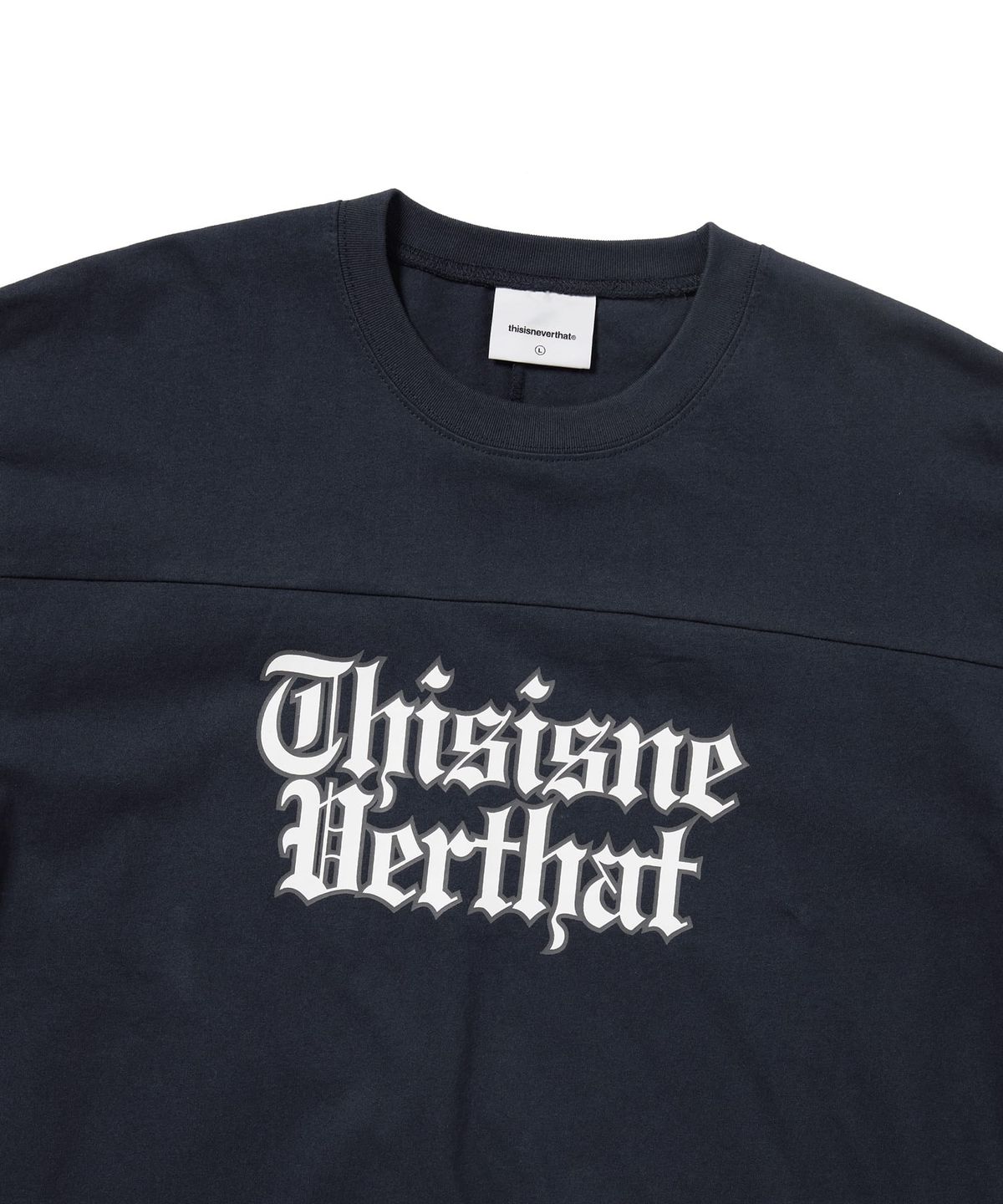 디스이즈네버댓(THISISNEVERTHAT) Football Tee Navy
