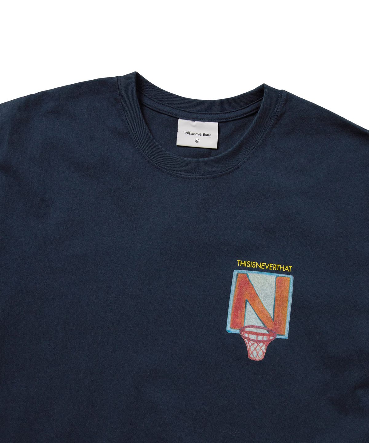 디스이즈네버댓(THISISNEVERTHAT) N Basketball Hoop Tee Navy