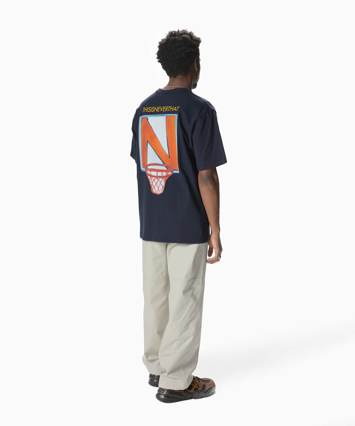 디스이즈네버댓(THISISNEVERTHAT) N Basketball Hoop Tee Navy
