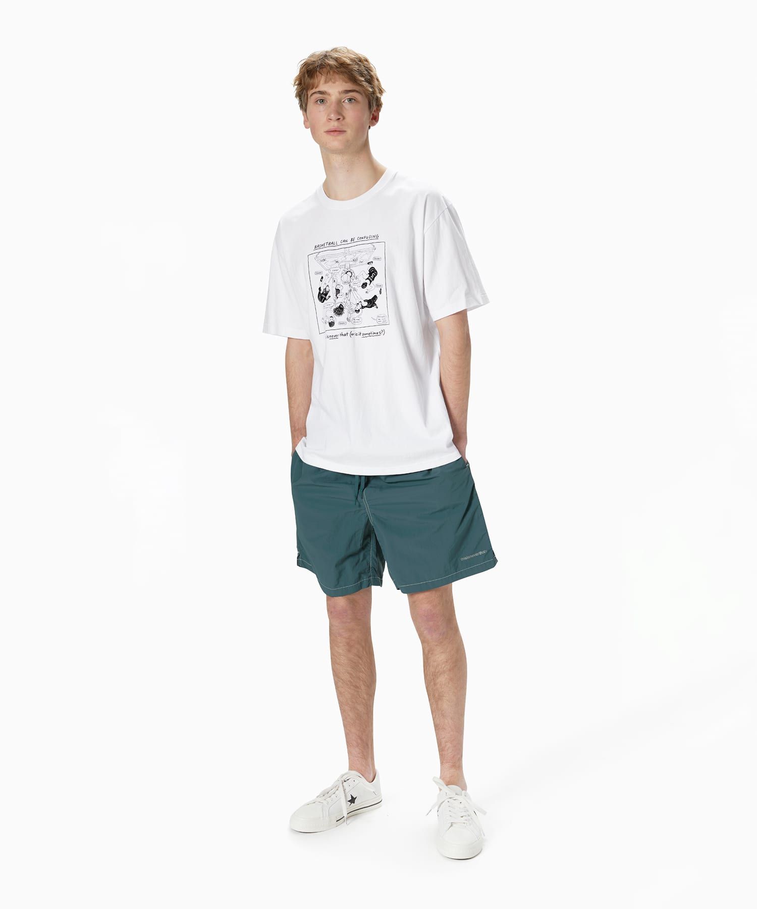 MUSINSA | thisisneverthat® Confusing Basketball Tee White