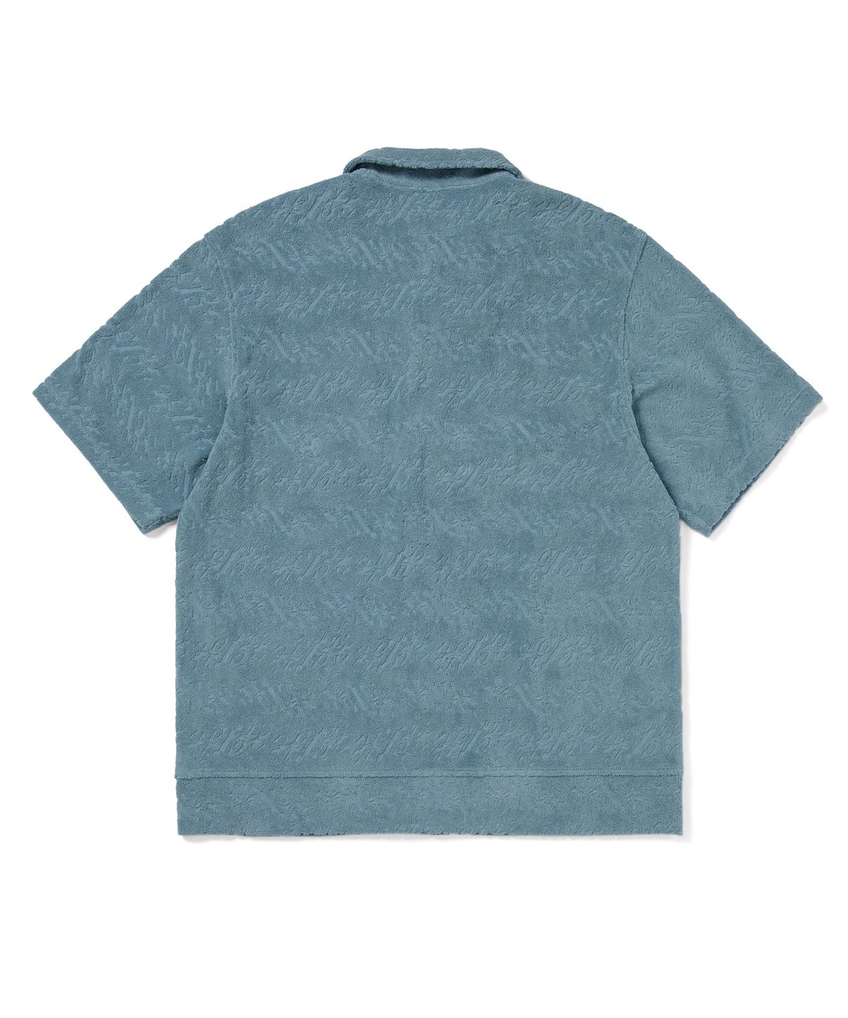 디스이즈네버댓(THISISNEVERTHAT) Terry S/S Zip Shirt Blue