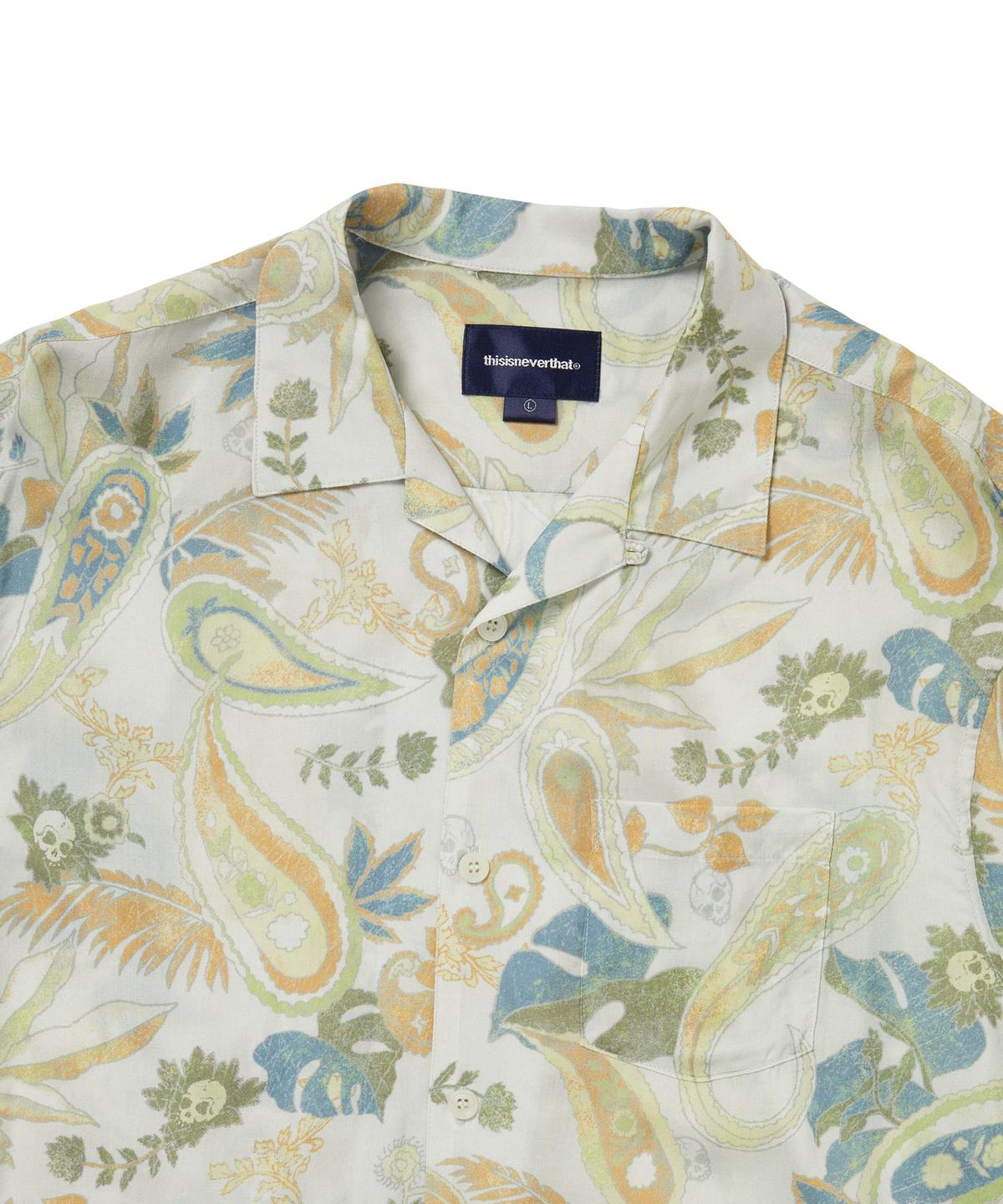 디스이즈네버댓(THISISNEVERTHAT) Weird Paisley S/S Shirt Ivory
