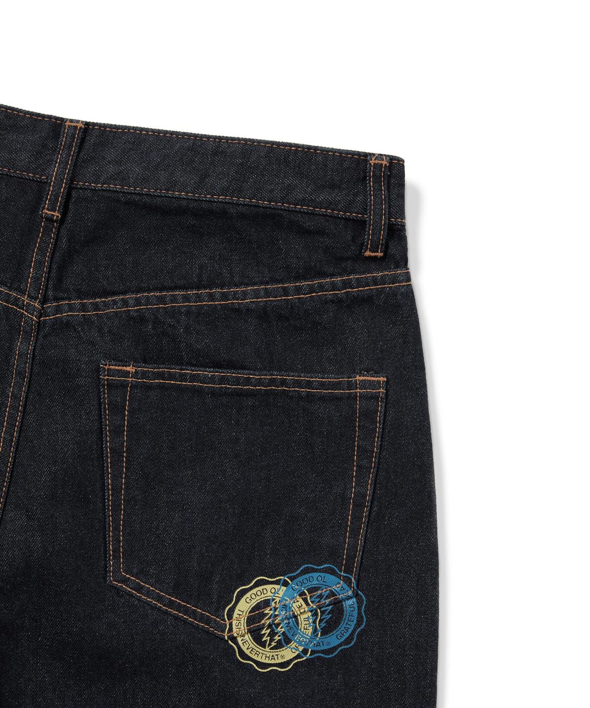디스이즈네버댓(THISISNEVERTHAT) GD Overlap Lightning Denim Short Indigo