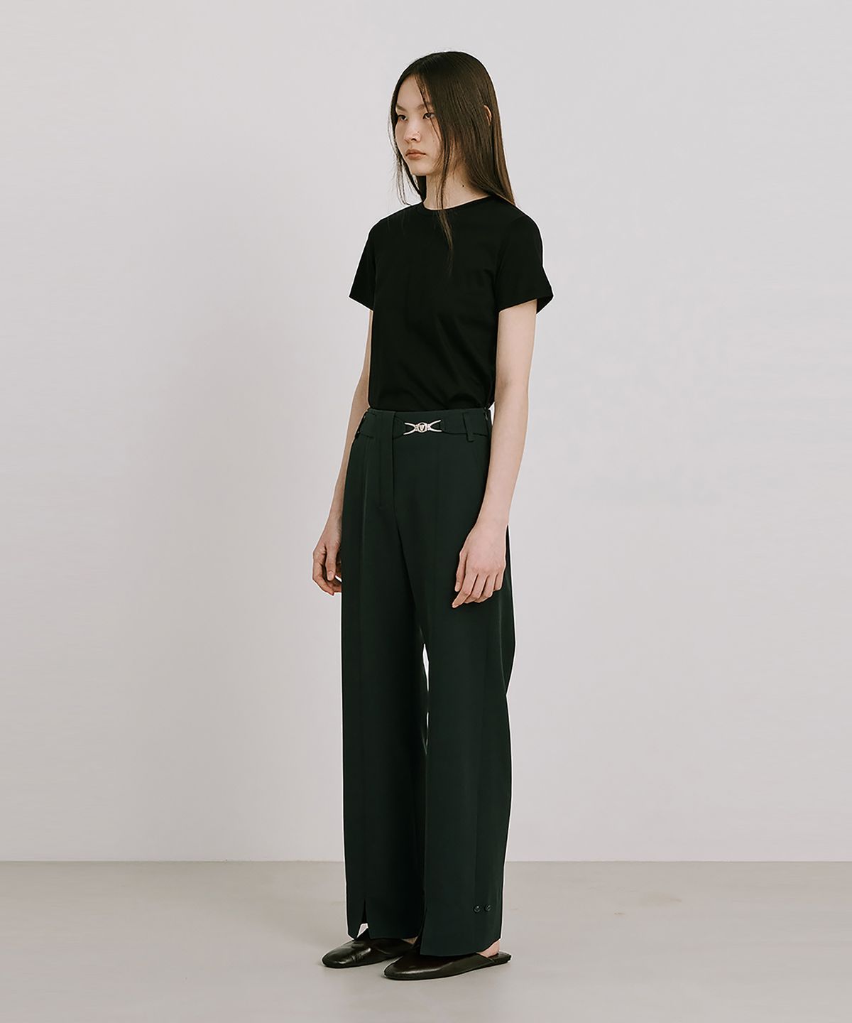 분더캄머(WNDERKAMMER) 25 Basic Short Sleeve T_Black(25 베이직 반팔T_블랙)
