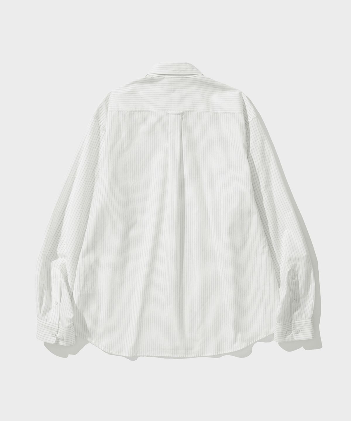 셔터(SHIRTER) EDITOR SHIRT (PIN WHITE)