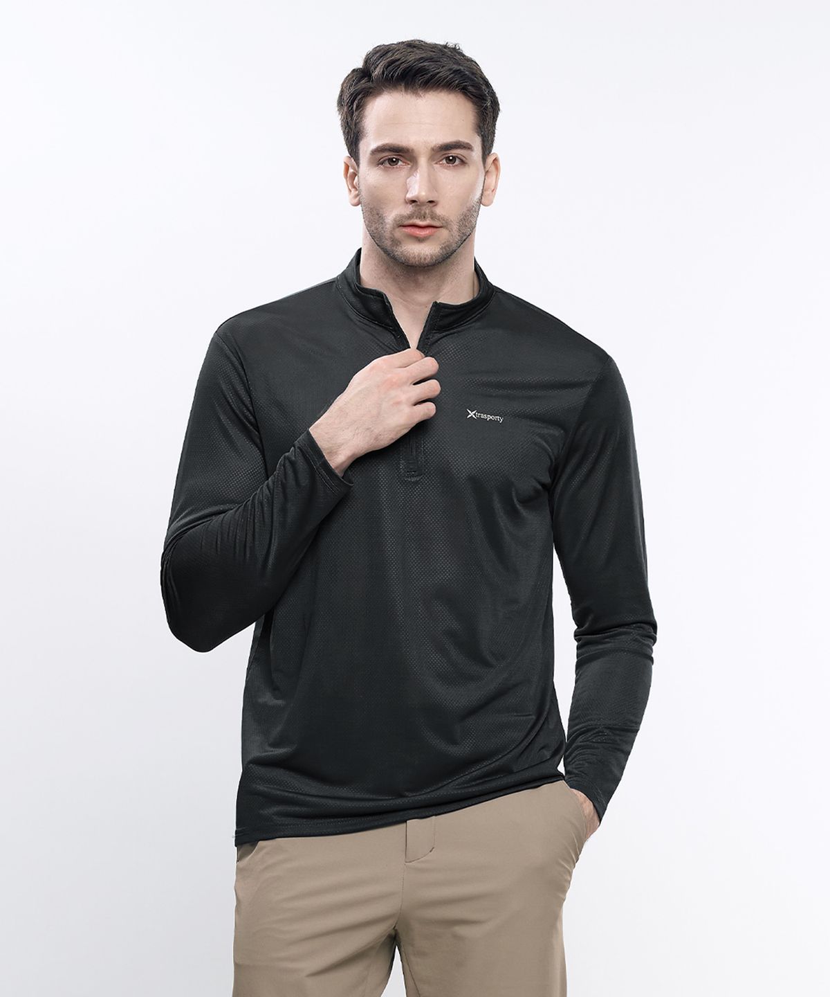 엑스트라스포티(EXTRASPORTY) 바람솔솔 남성 아이스 메쉬 긴팔 집업 티셔츠 4 Colors