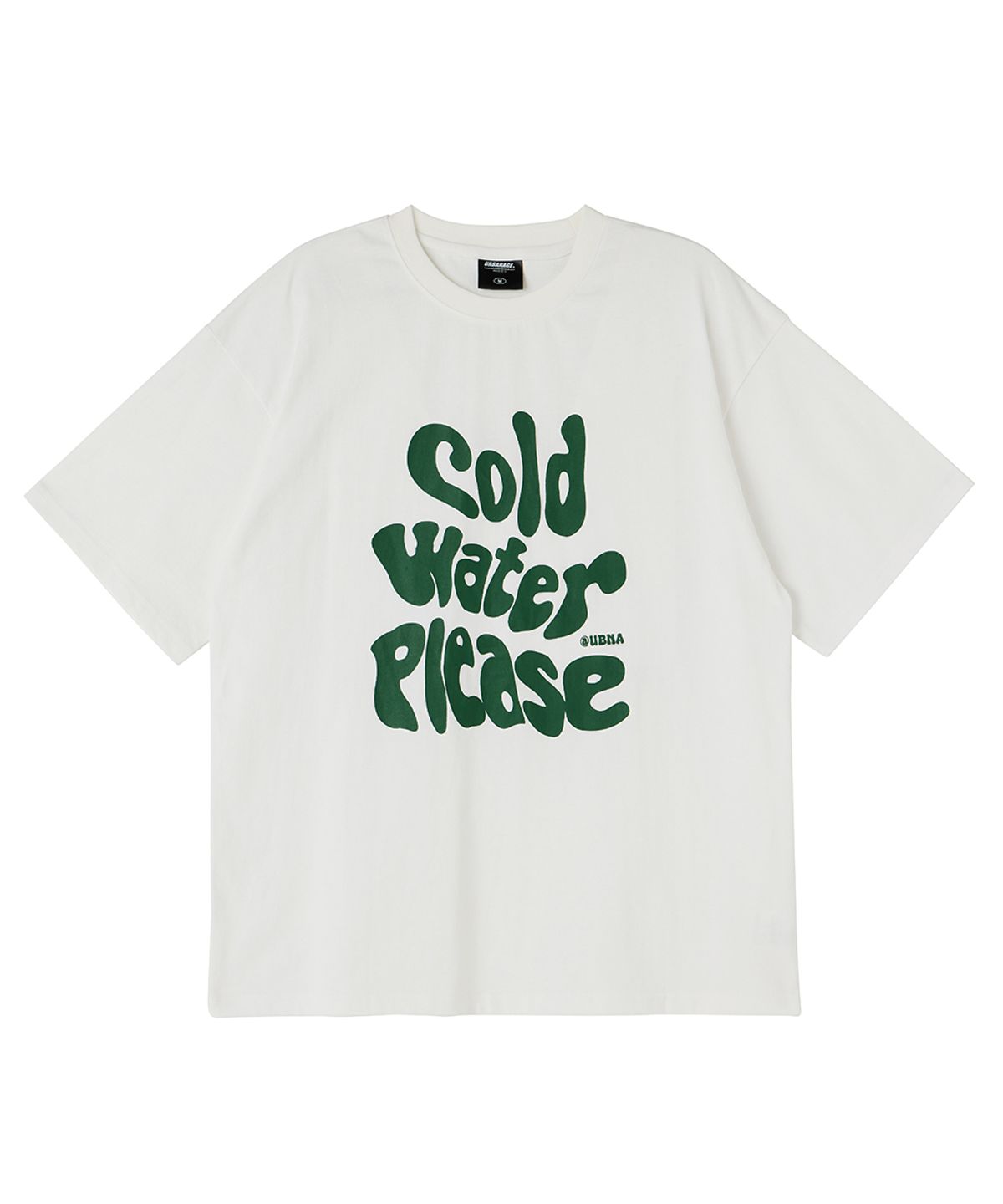 어반에이지(URBANAGE) Cold Water Plz 오버 반팔 화이트그린