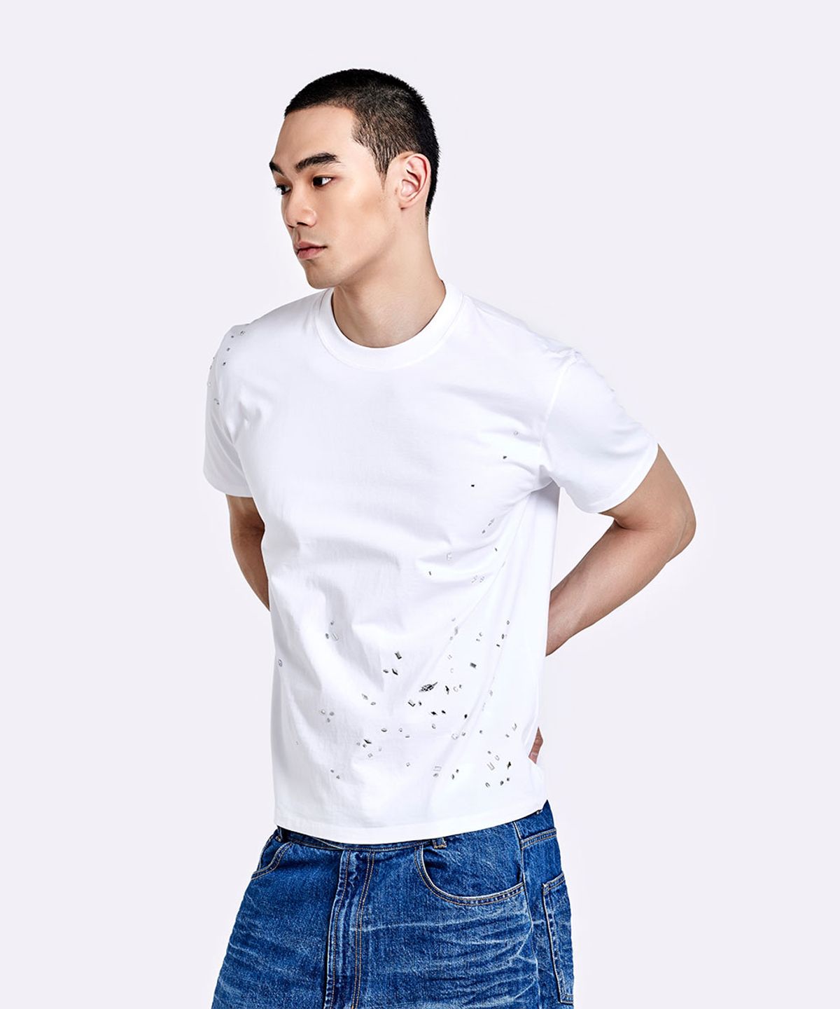 51퍼센트(51PERCENT) Crushed T-shirt - White