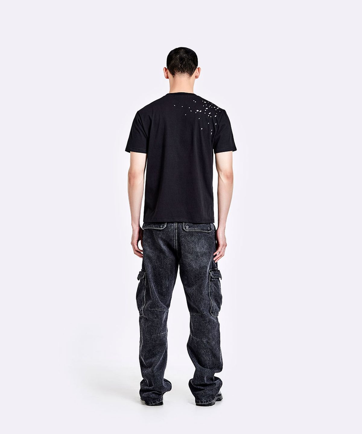 51퍼센트(51PERCENT) Crushed T-shirt - Black