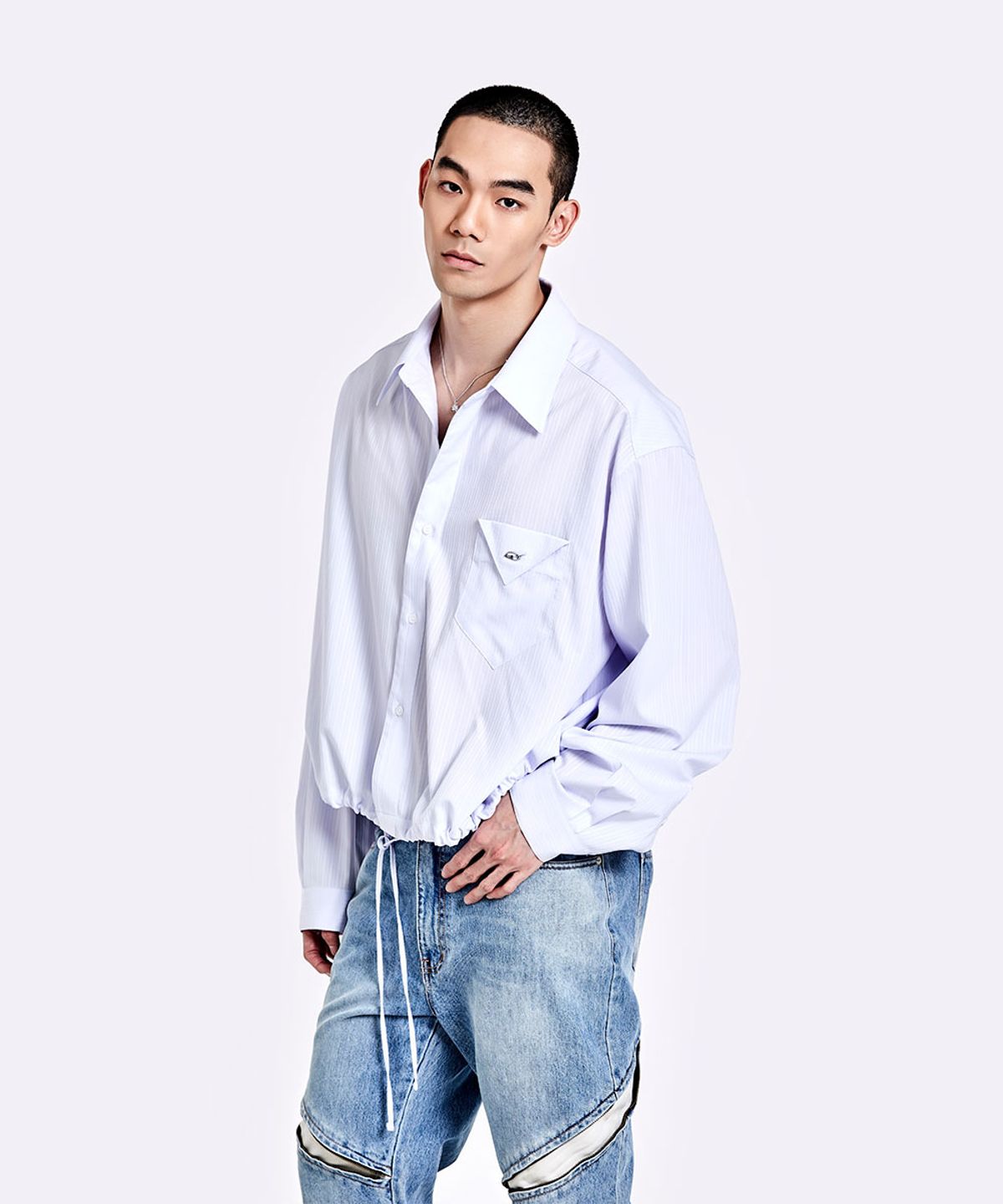 51퍼센트(51PERCENT) Banding shirt - White