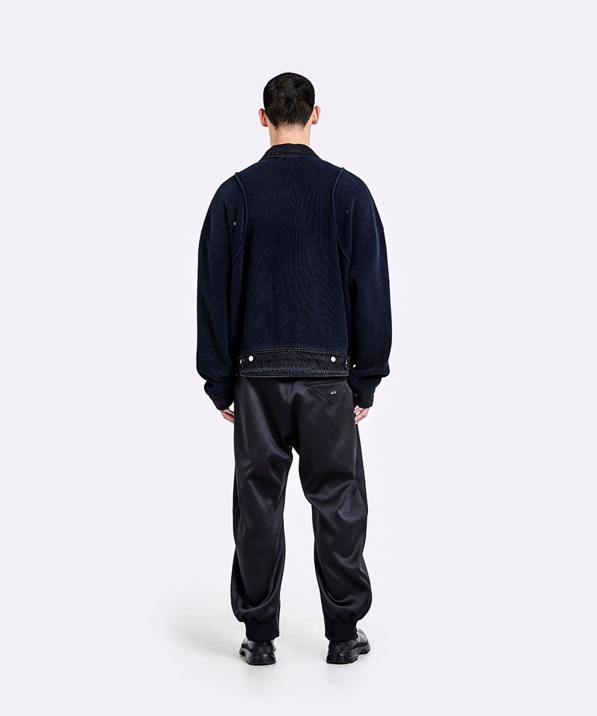 51퍼센트(51PERCENT) Denim knit Jacket - Black