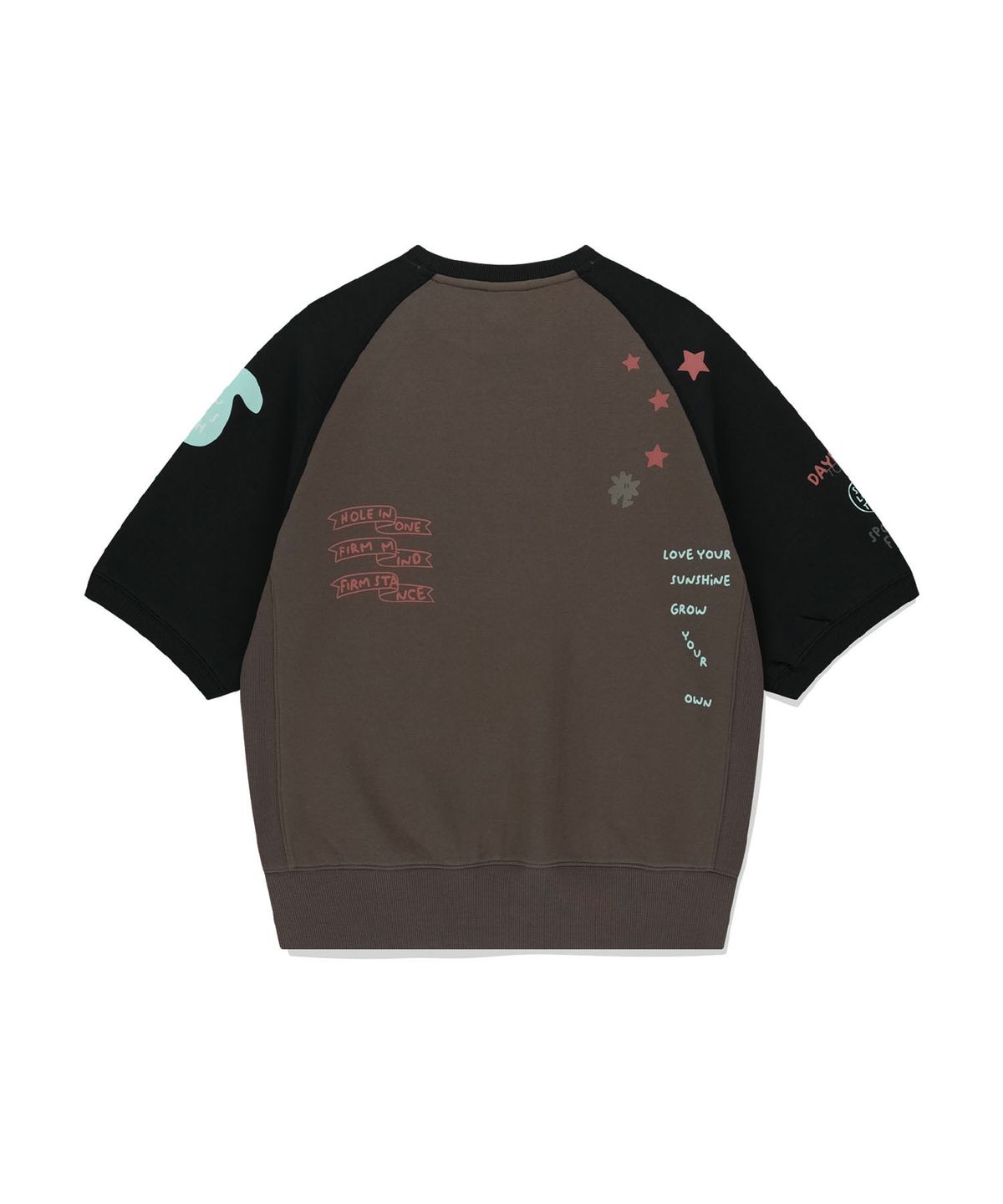 썬러브투어(SUNLOVETOUR) Doodle S/S Crewneck Sweatshirt Brown