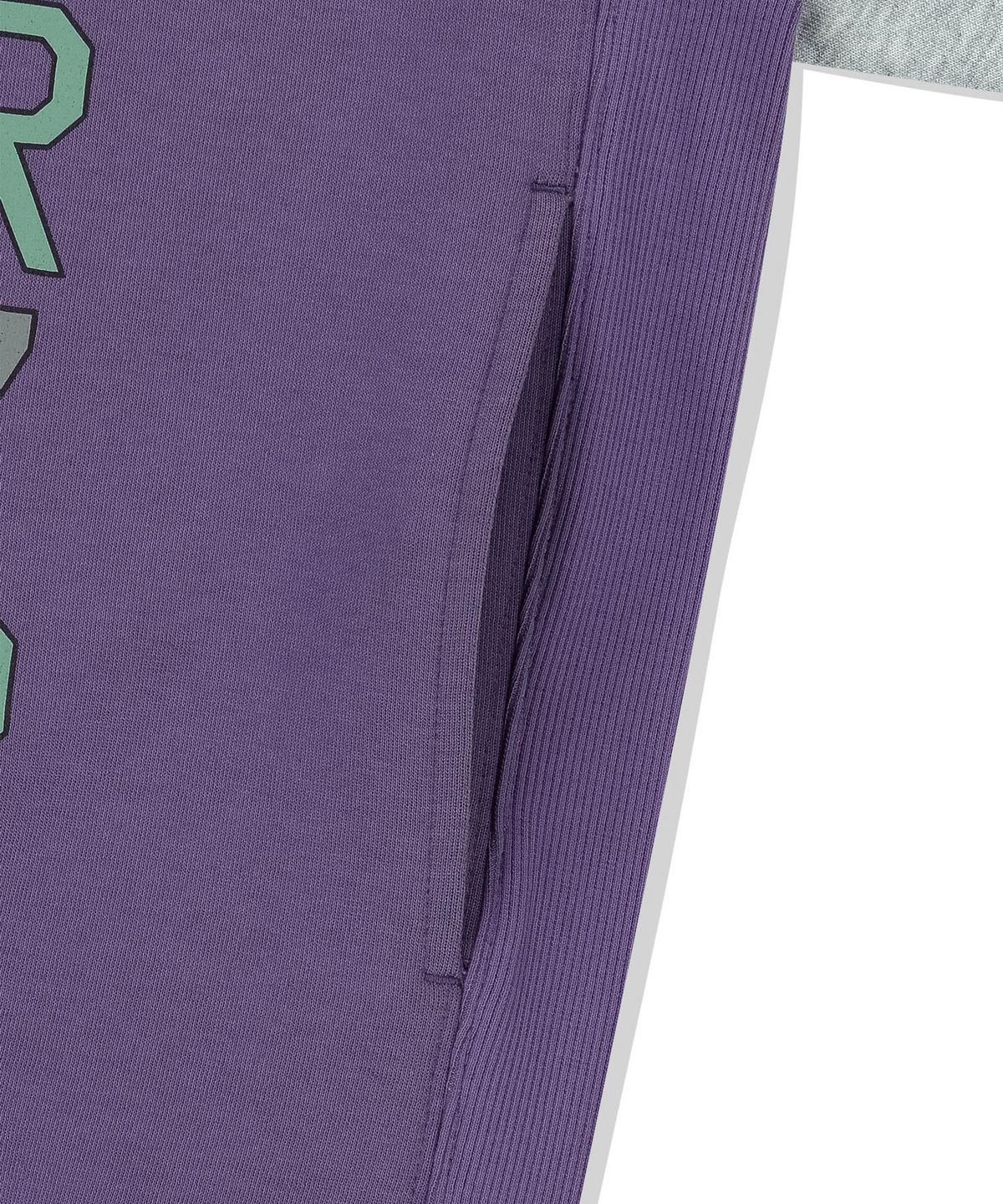 썬러브투어(SUNLOVETOUR) Doodle S/S Crewneck Sweatshirt Purple