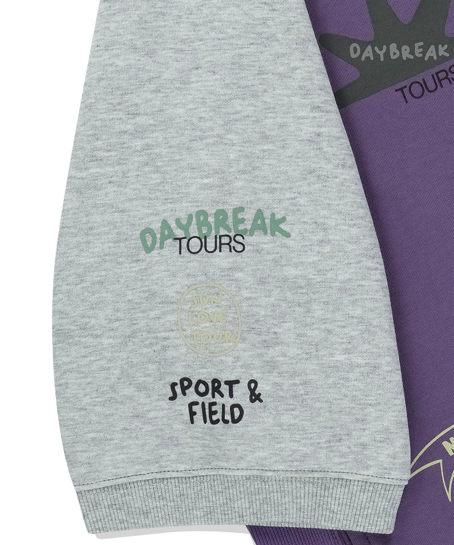 MUSINSA | SUNLOVE Doodle S/S Crewneck Sweatshirt Purple