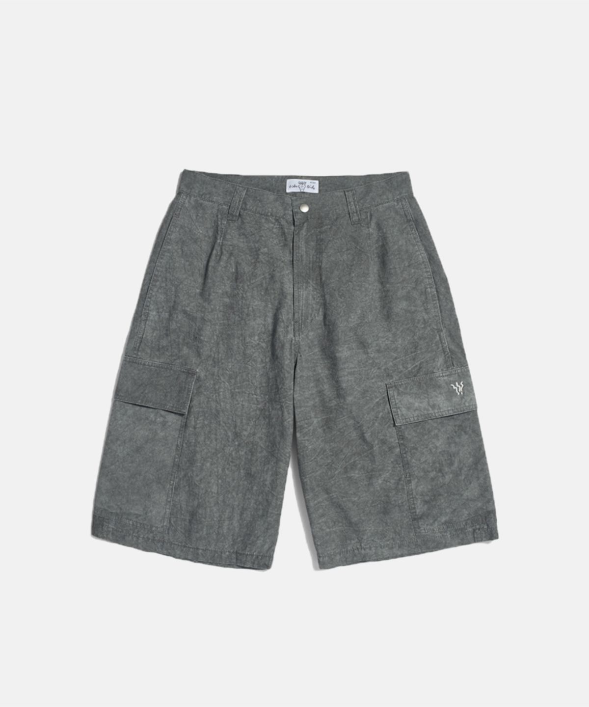 피도디도(FIDO DIDO) Vintage Washing Cargo Bermuda Pants Charcoal