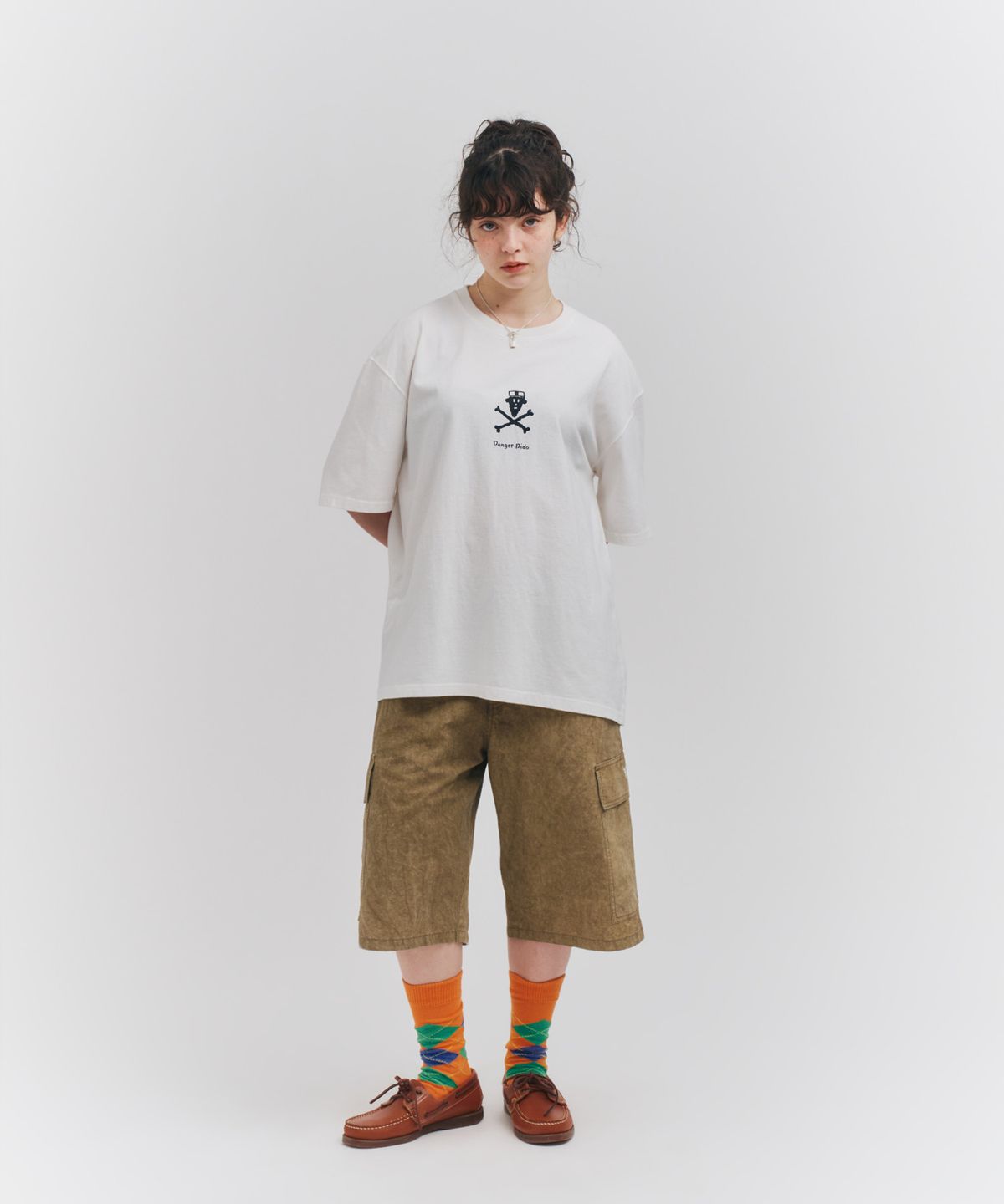피도디도(FIDO DIDO) Vintage Washing Cargo Bermuda Pants Brown