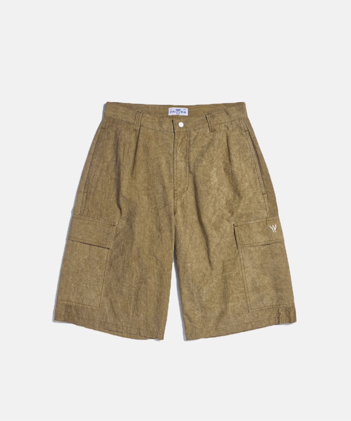피도디도(FIDO DIDO) Vintage Washing Cargo Bermuda Pants Brown