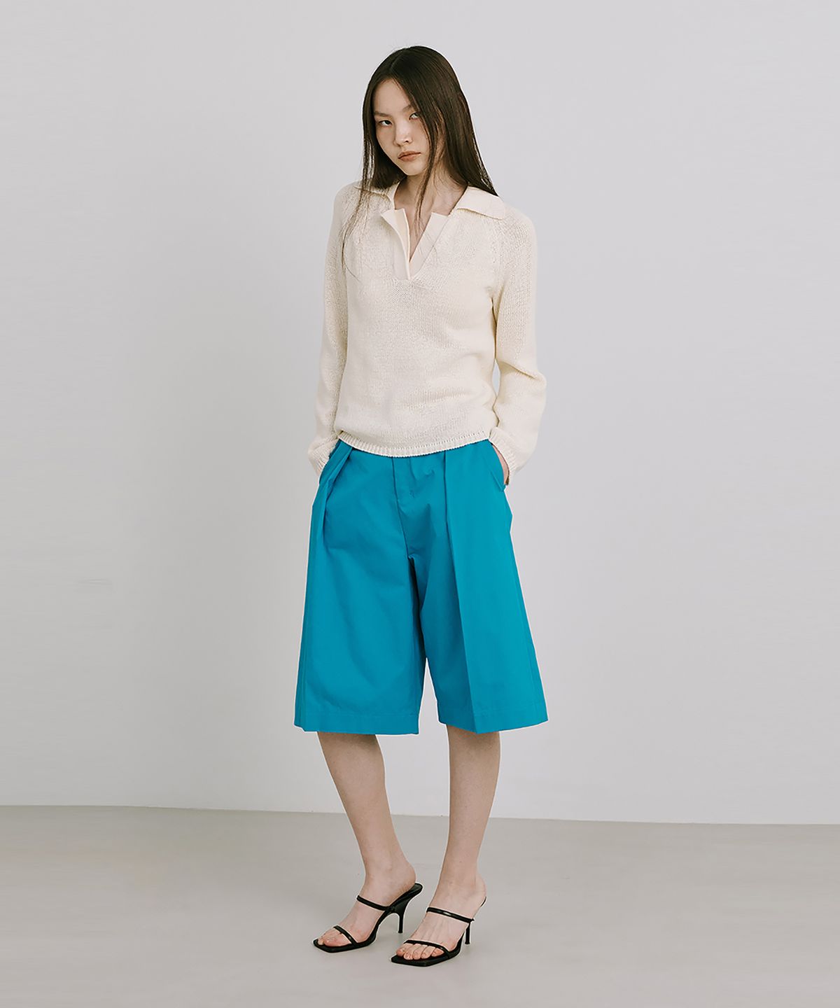 분더캄머(WNDERKAMMER) 25 Bermuda Pants_Turquoise Blue(25 버뮤다팬츠_터콰이즈블루)