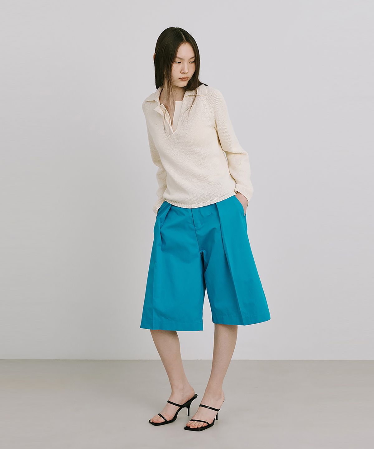 분더캄머(WNDERKAMMER) 25 Bermuda Pants_Turquoise Blue(25 버뮤다팬츠_터콰이즈블루)