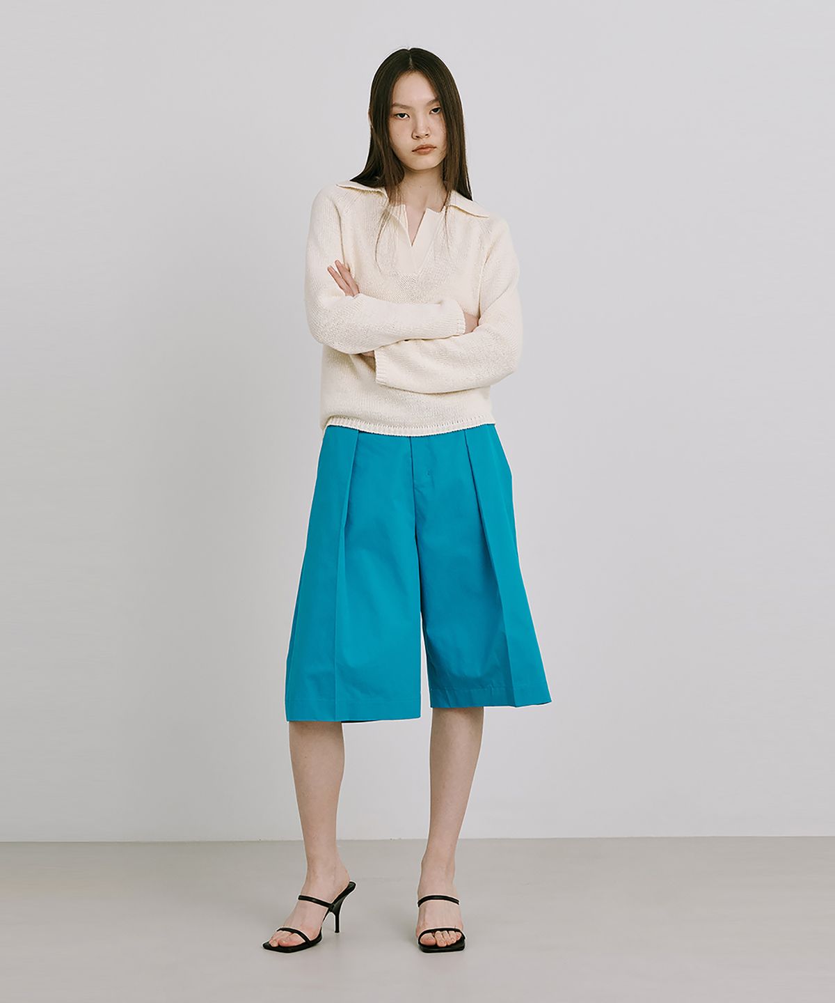 분더캄머(WNDERKAMMER) 25 Bermuda Pants_Turquoise Blue(25 버뮤다팬츠_터콰이즈블루)