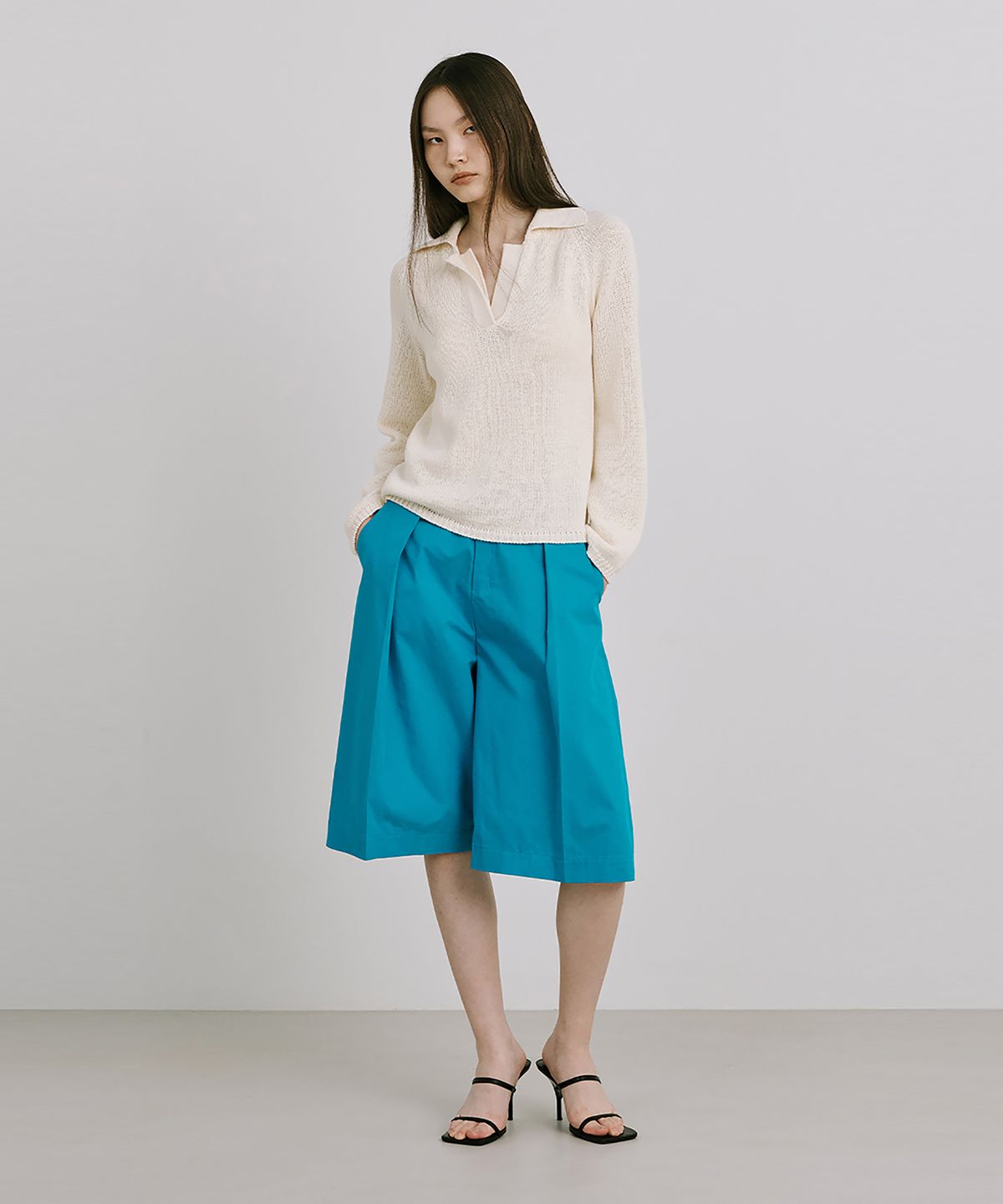 분더캄머(WNDERKAMMER) 25 Bermuda Pants_Turquoise Blue(25 버뮤다팬츠_터콰이즈블루)