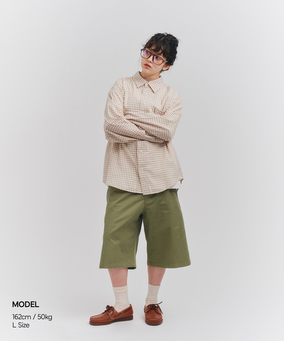 피도디도(FIDO DIDO) FD Cotton Bermuda Pants Olive