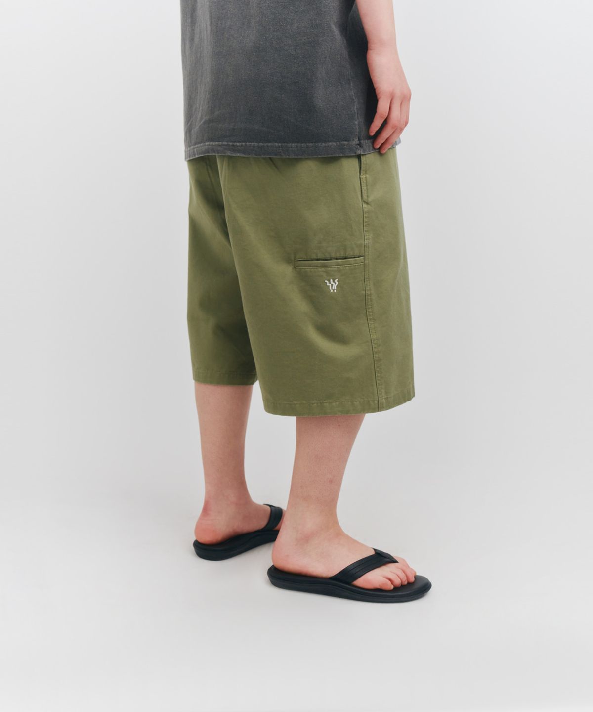 피도디도(FIDO DIDO) FD Cotton Bermuda Pants Olive