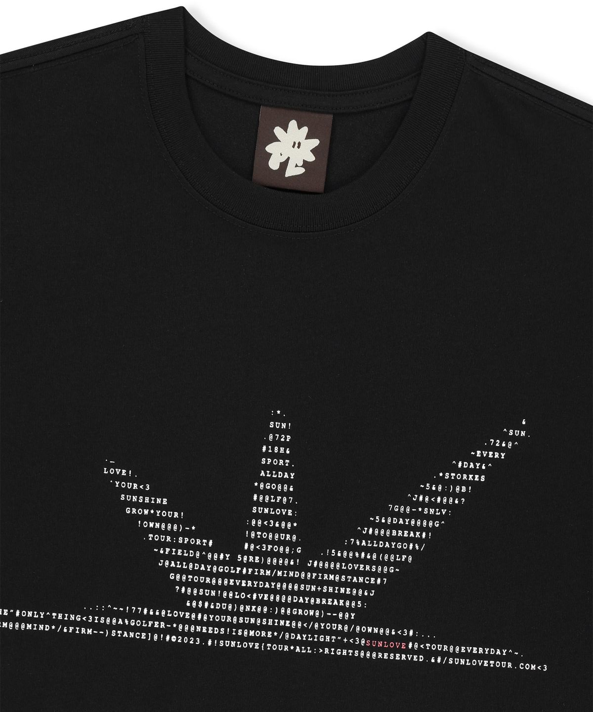 썬러브투어(SUNLOVETOUR) ASCII Daybreak Tee Black
