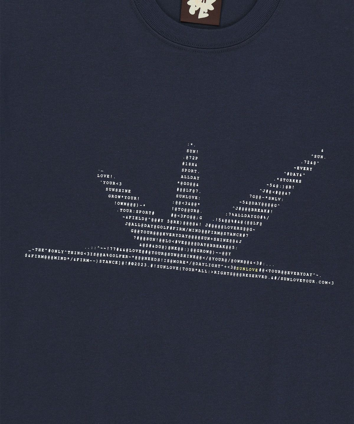 썬러브(SUNLOVE) ASCII Daybreak Tee Navy