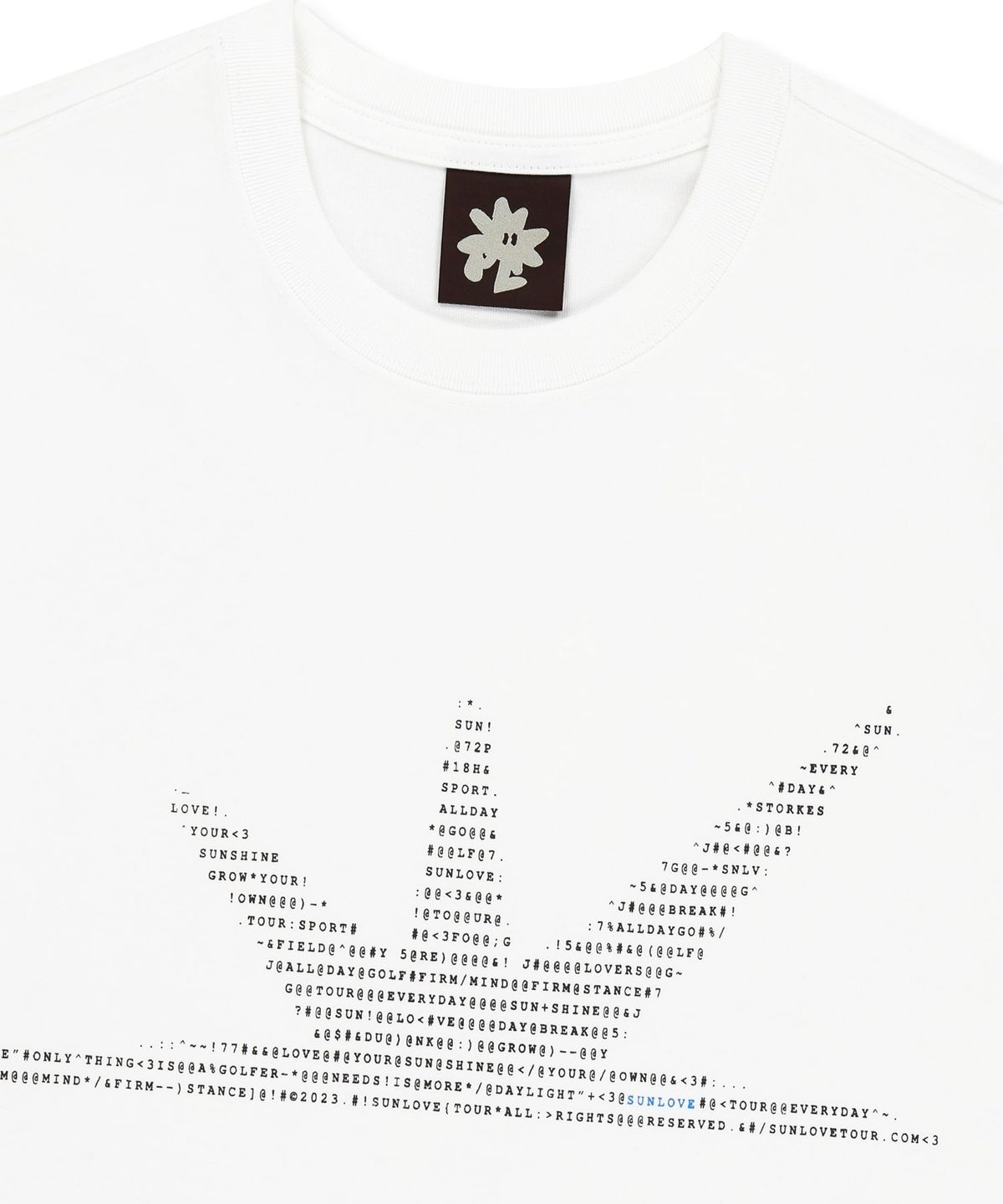 썬러브투어(SUNLOVETOUR) ASCII Daybreak Tee White