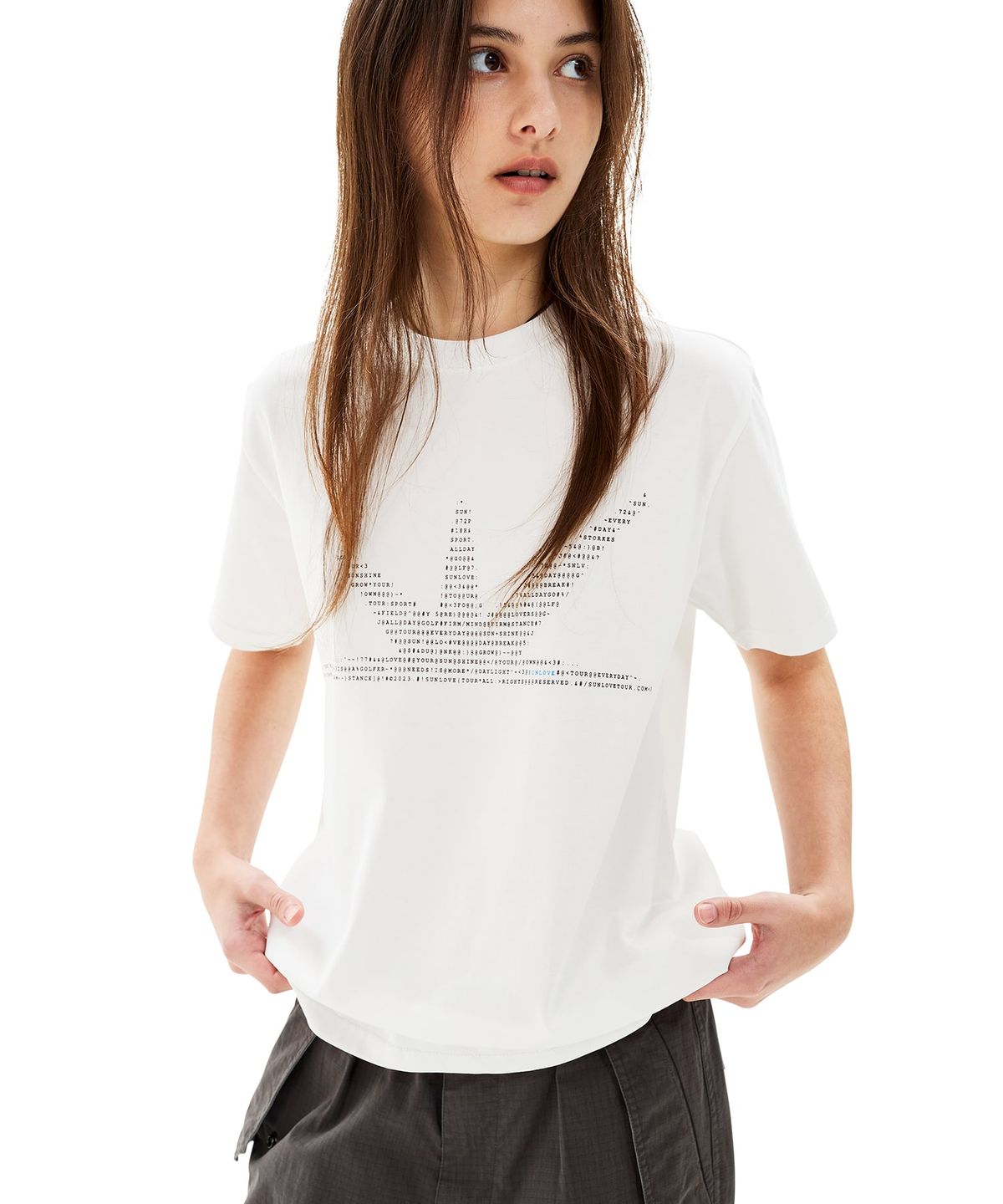 썬러브투어(SUNLOVETOUR) ASCII Daybreak Tee White