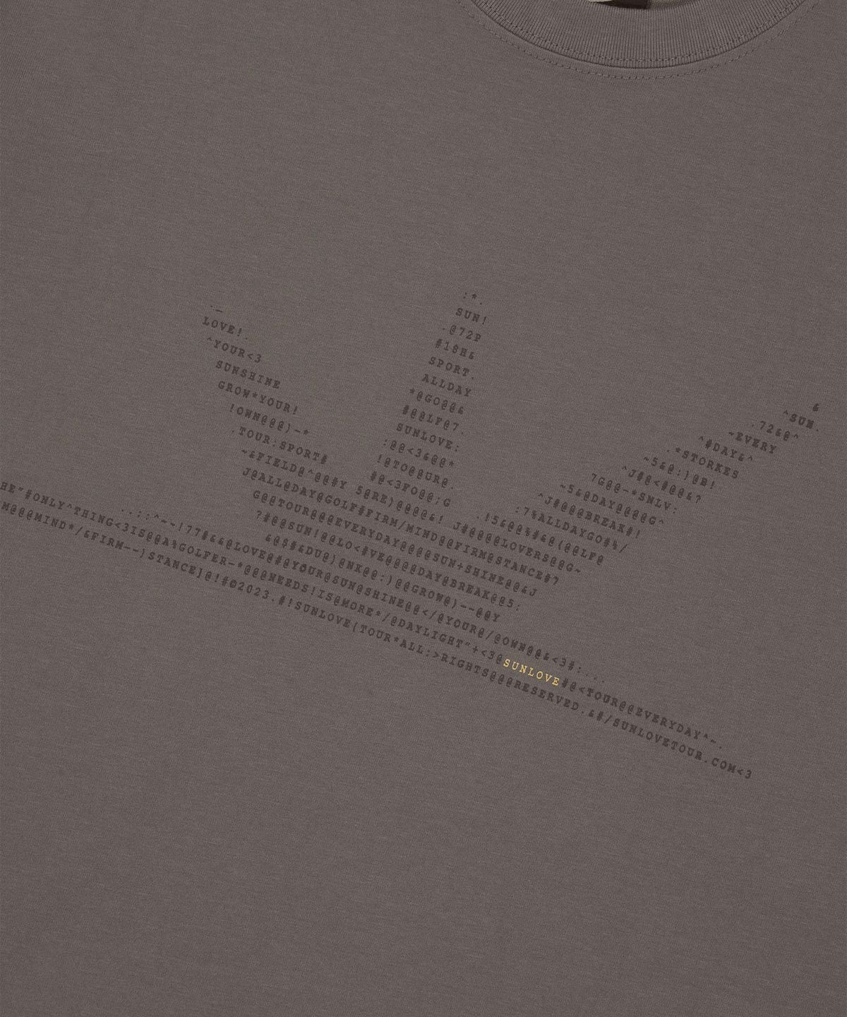썬러브투어(SUNLOVETOUR) ASCII Daybreak Tee Taupe