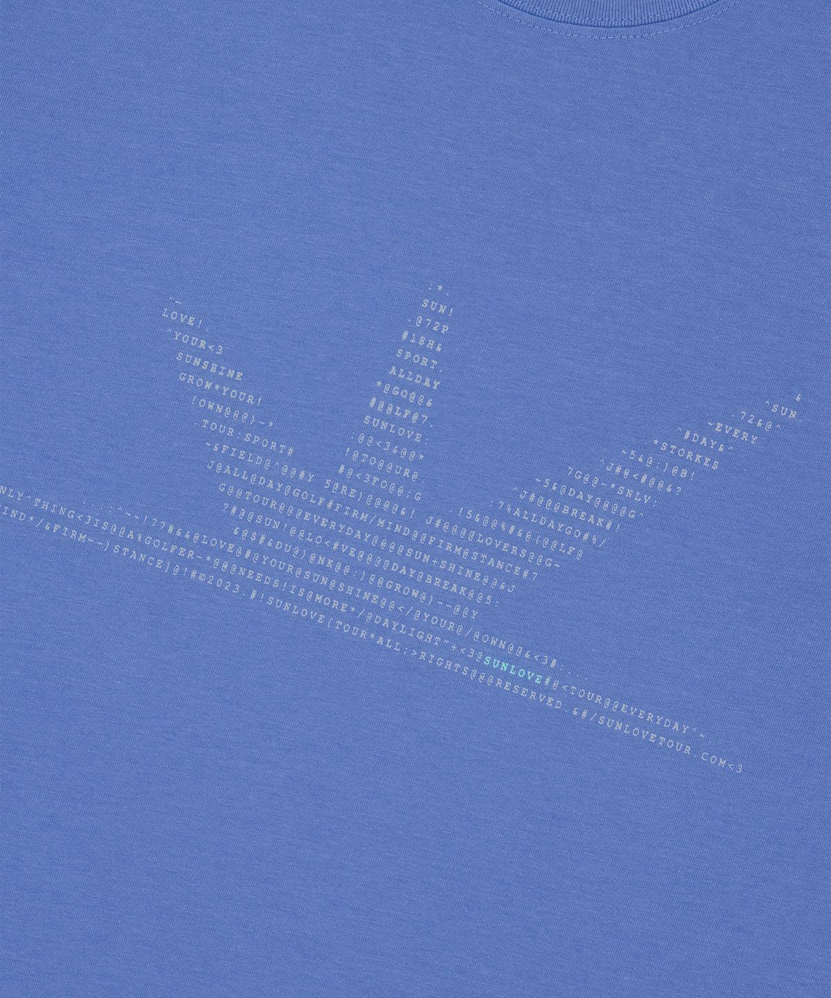 썬러브투어(SUNLOVETOUR) ASCII Daybreak Tee Blue