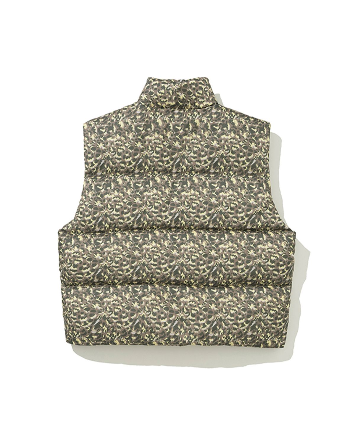 에르에르(ERER) [UN] Leopard Print Down Vest Khaki