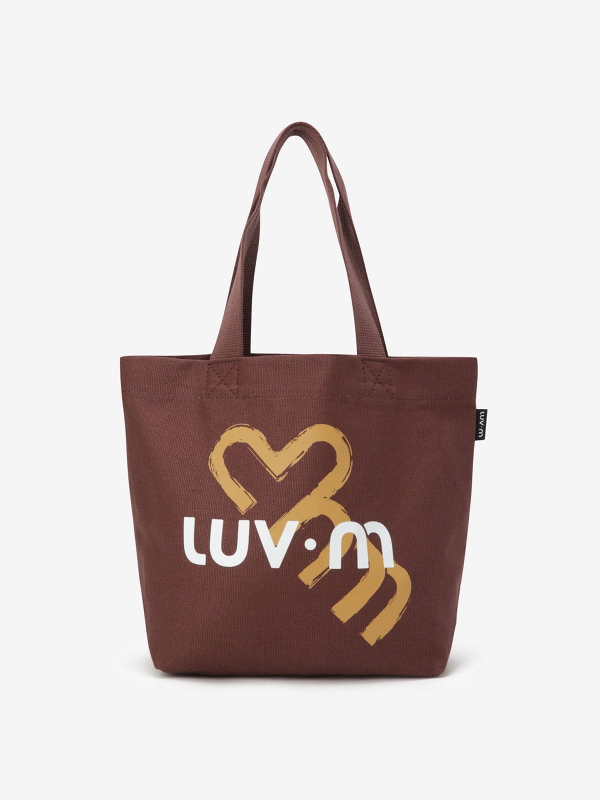 엘유브이엠(LUVM) LUV.M LOGO COTTON BAG_BROWN