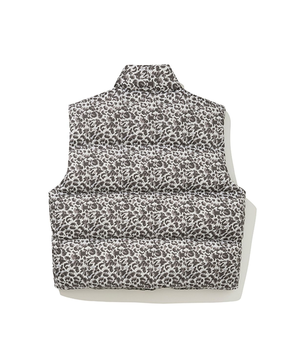 에르에르(ERER) [UN] Leopard Print Down Vest Gray