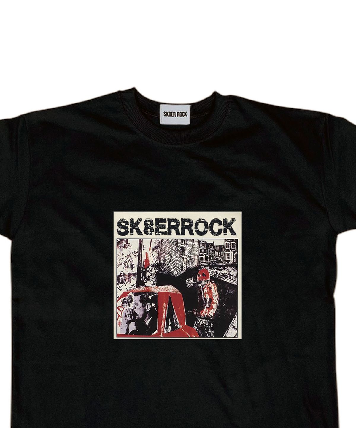 스케이터락(SK8ER ROCK) Dirty Graffiti T-shirt ((black))