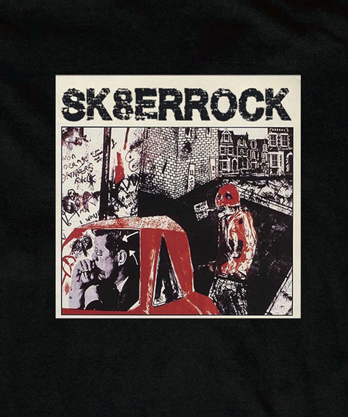 스케이터락(SK8ER ROCK) Dirty Graffiti T-shirt ((black))