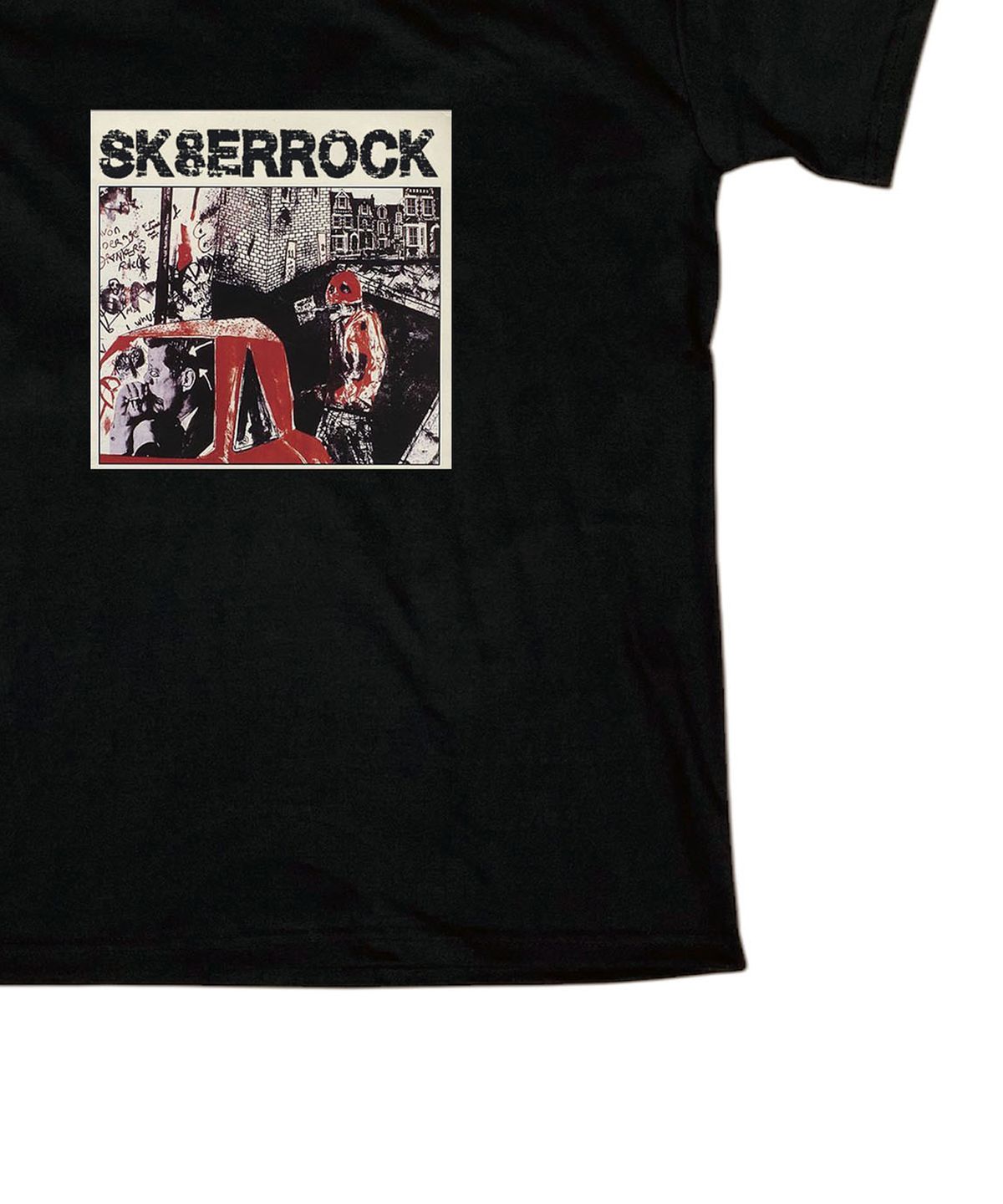 스케이터락(SK8ER ROCK) Dirty Graffiti T-shirt ((black))