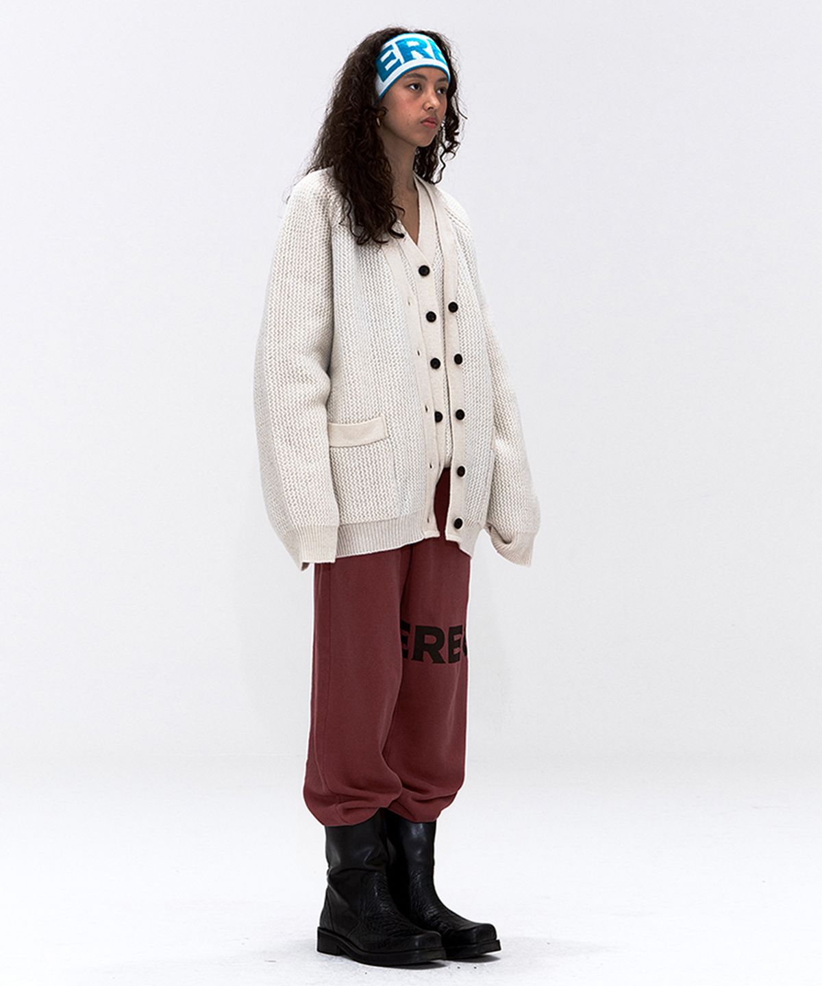 에르에르(ERER) [UN] ERER Sweat Joggers Pants Wine