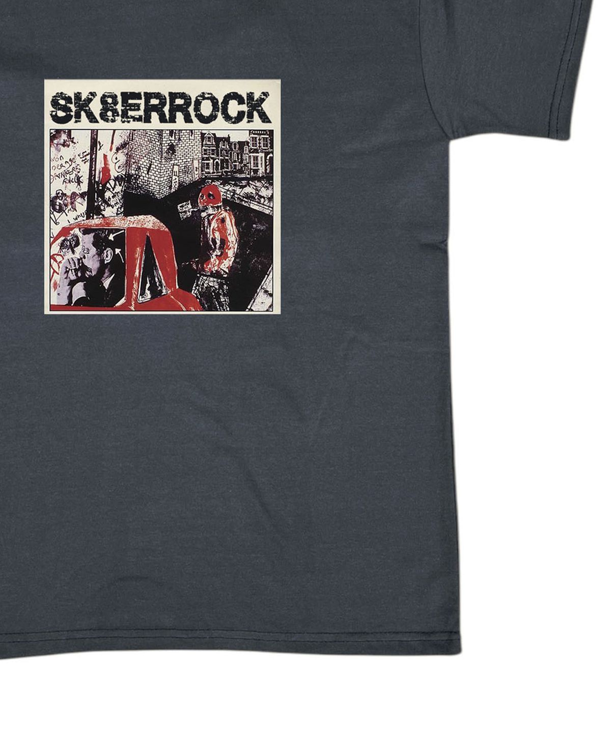 스케이터락(SK8ER ROCK) Dirty Graffiti T-shirt ((dark gray))