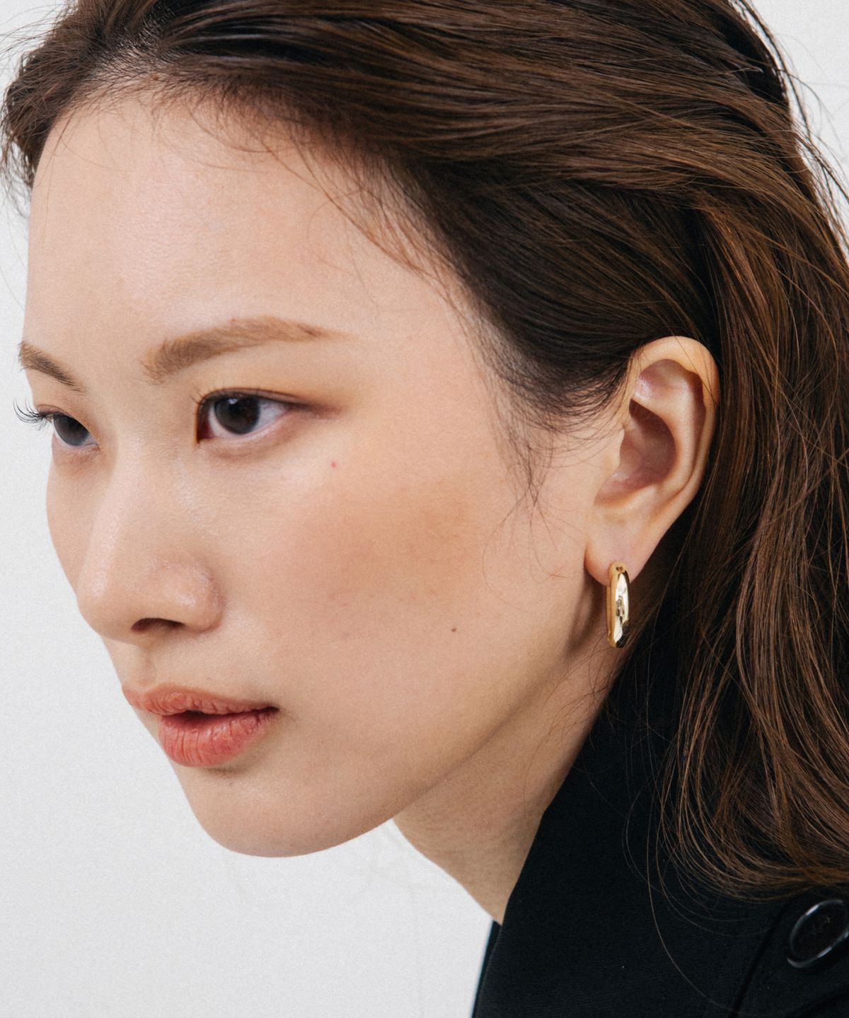 태싯(TACIT) Lowkey hoop earring gold