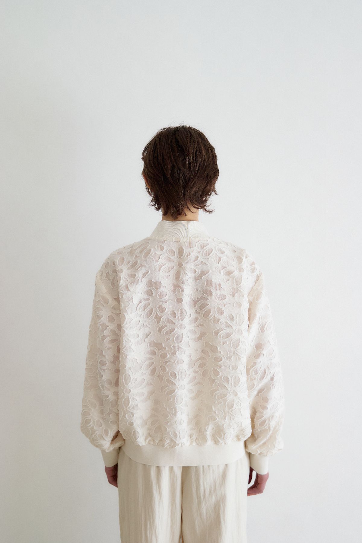 큐피도(KUPIDO) Celeste Jacquard Blouson _ Cream