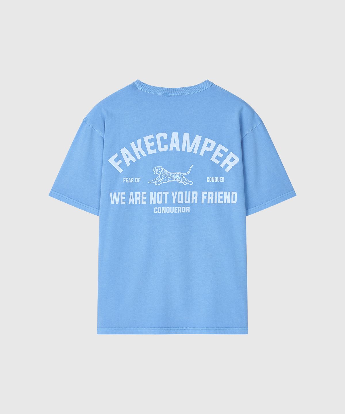 페이크캠퍼(FAKE CAMPER) 피그먼트 타이거 오리지널 빈티지 반팔티셔츠 [BLUE]