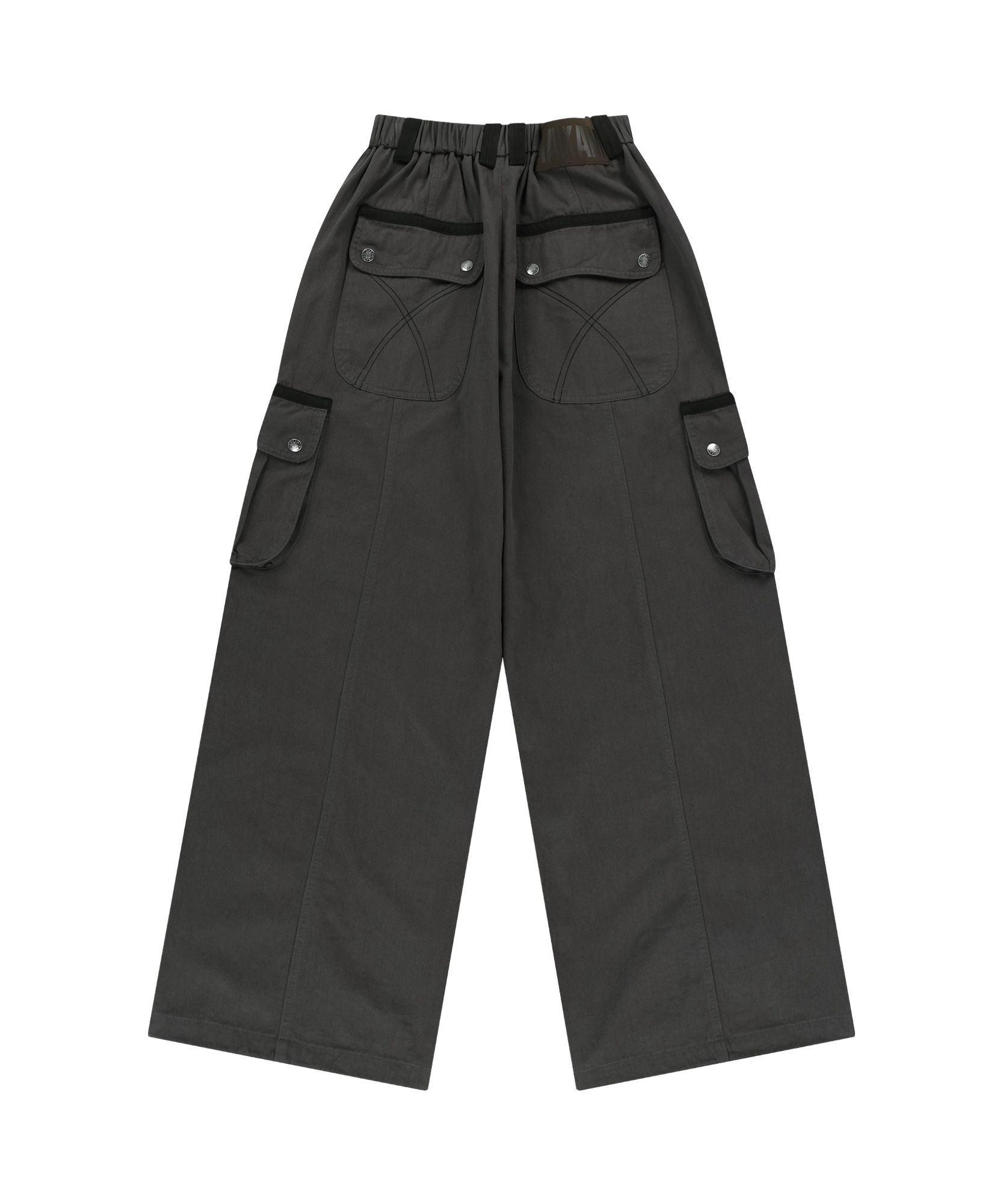 AAKAM ■ Knee Pin-tuck Contrast Cargo Pants MUSINSA | AAKAM Knee Pin-tuck Contrast Cargo Pants (Black)