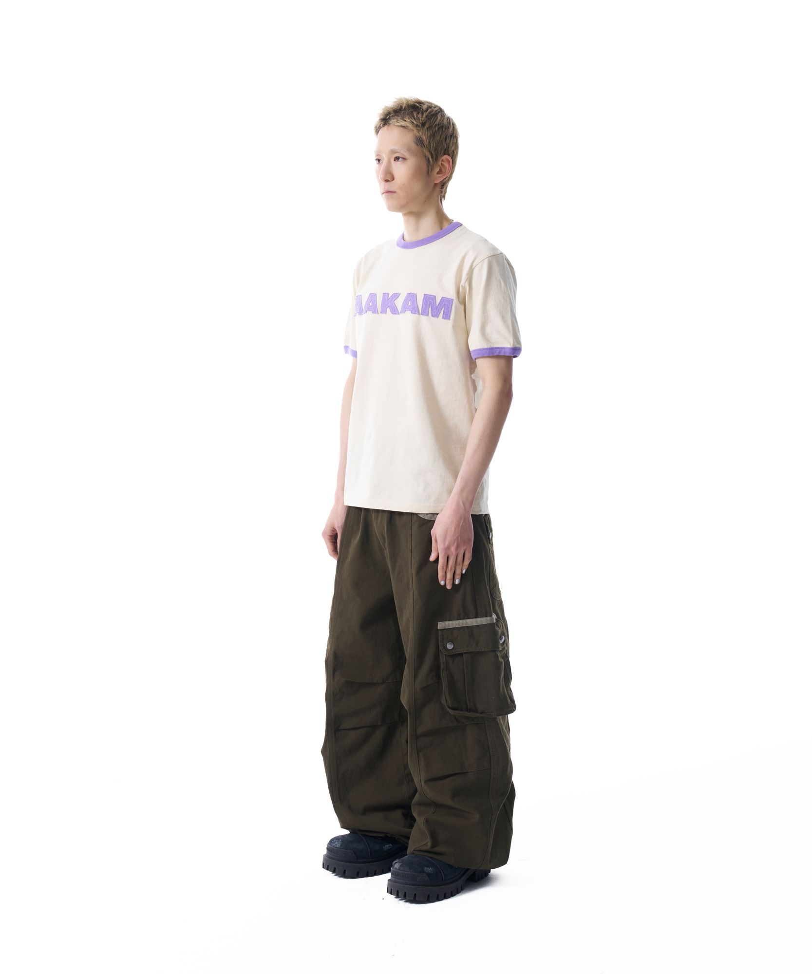 デニム・ジーパン AAKAM Knee Pin-tuck Contrast Cargo Pants 5SH058 MUSINSA | AAKAM Knee Pin-tuck Contrast Cargo Pants (Khaki)