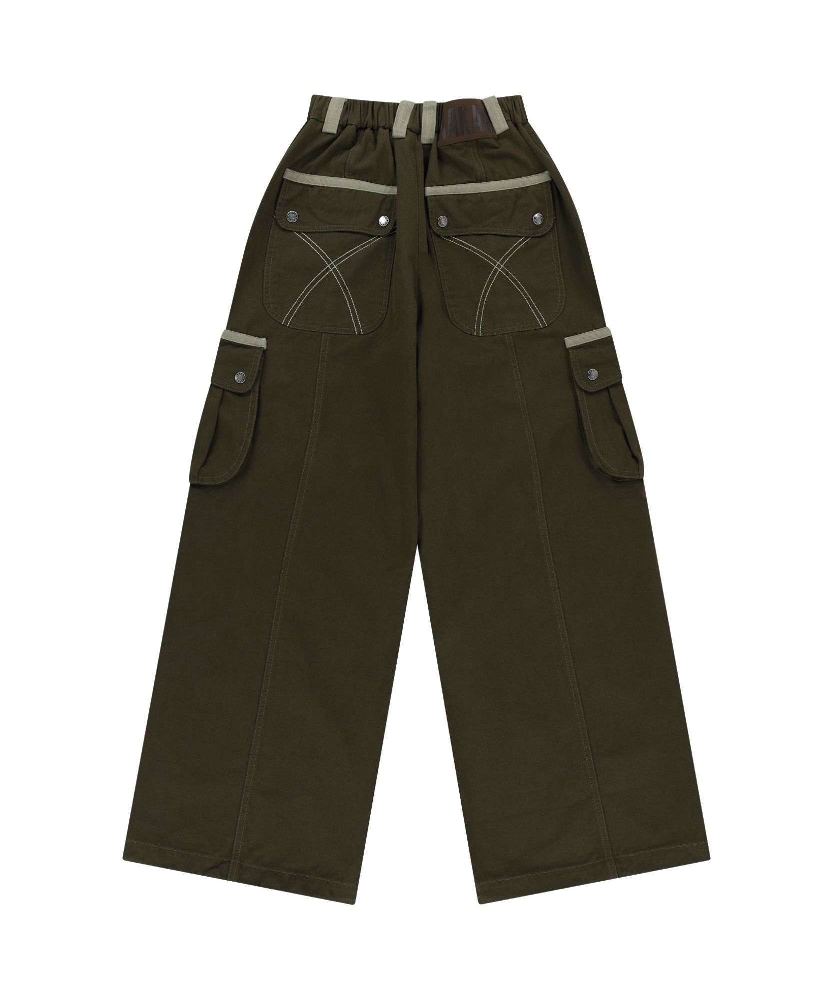 【AAKAM】Knee Pin-tuck Contrast Cargo Pants カーゴパンツ MUSINSA | AAKAM Knee Pin-tuck Contrast Cargo Pants (Dark Gray)
